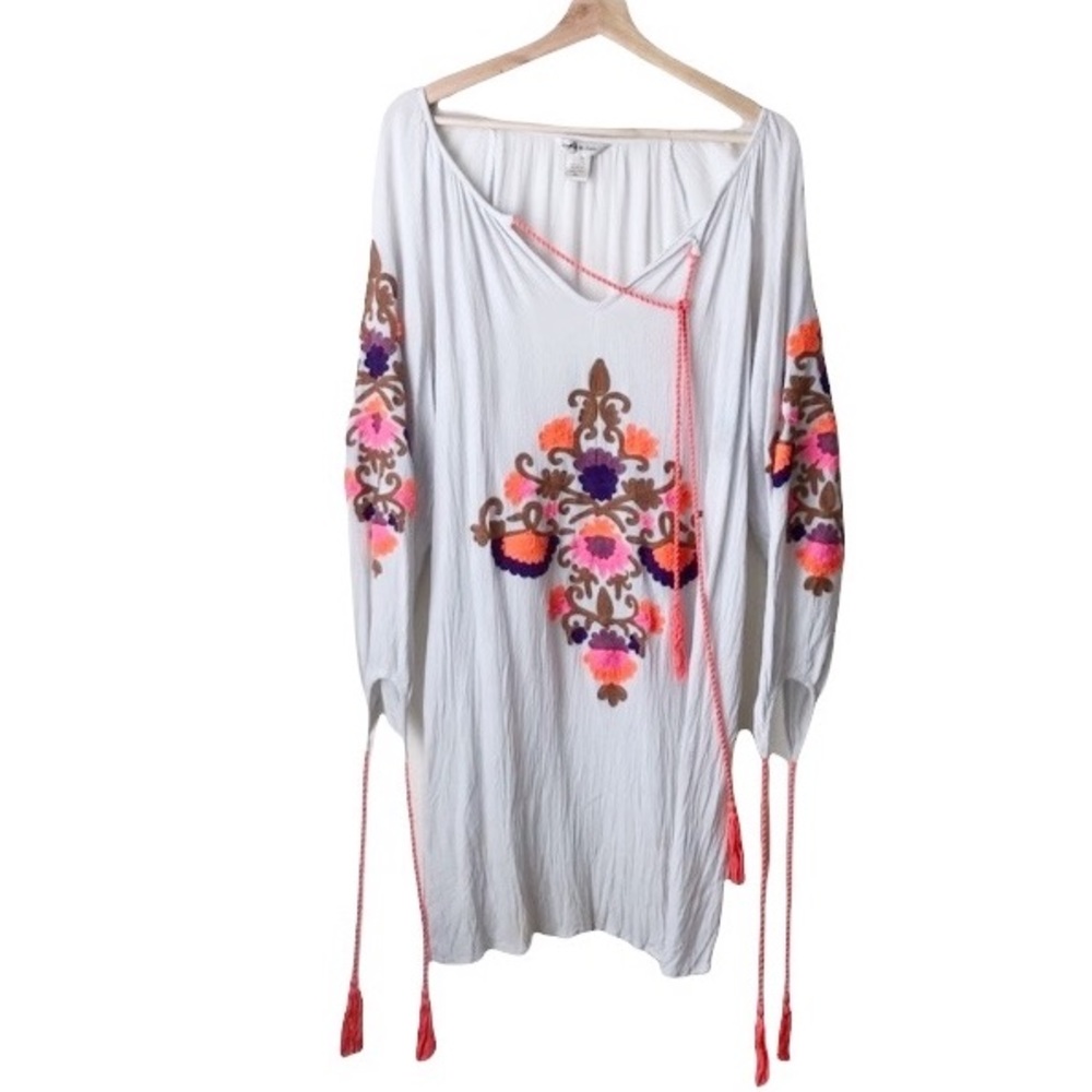 Embroidered coverup